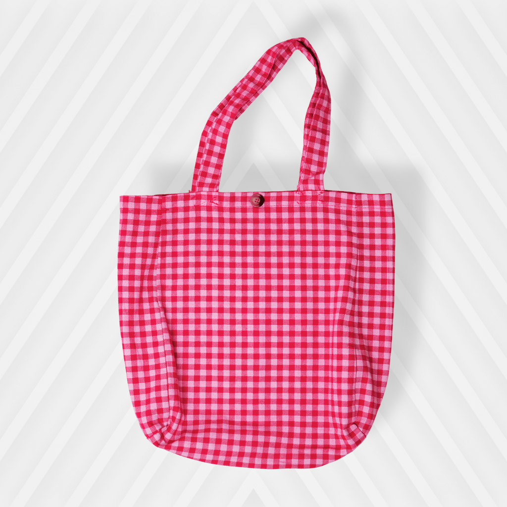 Bolso Cuadrillé Pink